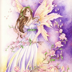 Fairy Art Print Southern Breeze Fantasy Faerie Art Print image 3