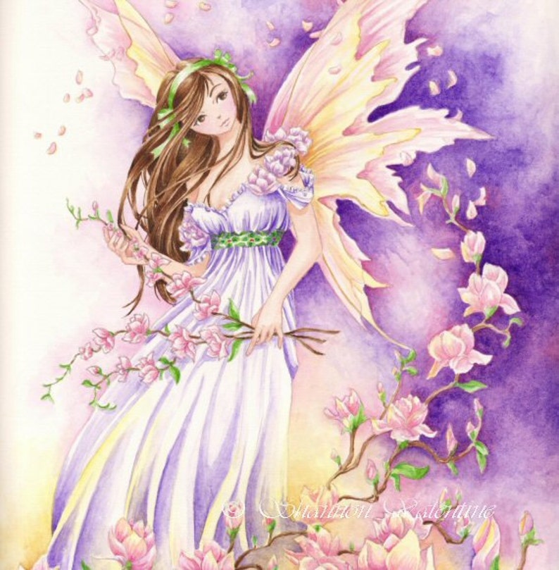 Fairy Art Print Southern Breeze Fantasy Faerie Art Print image 3