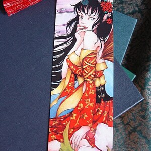 Fantasy Fairy Art Bookmark White Moon 2x6 Bookmark image 2