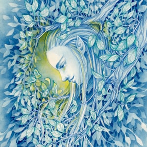 Elven King Giclee Art Print: Middle Earth Fantasy Watercolor