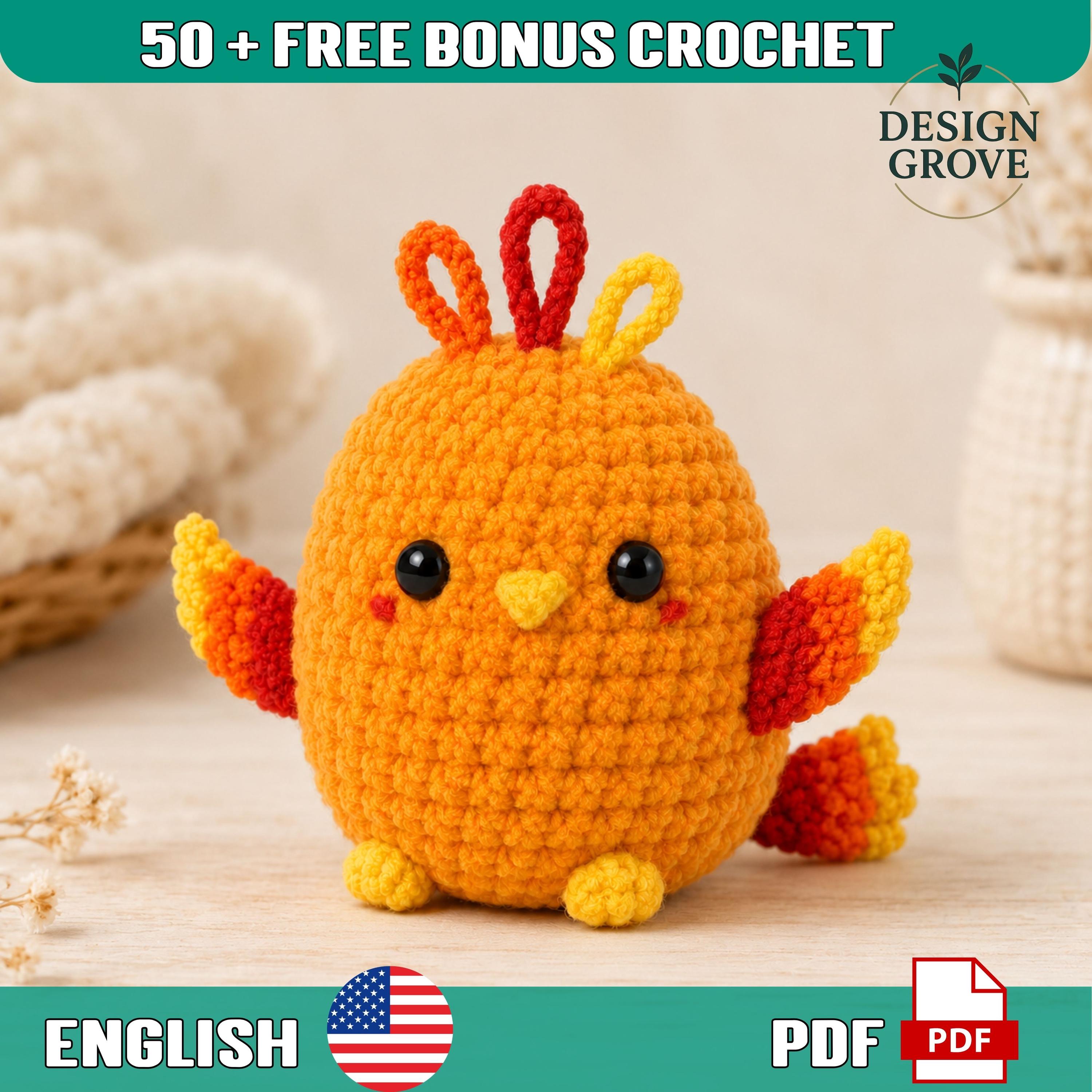 Phoenix Crochet Patterns for a Mythical Bird in Yarn 12 Low Sew Baby Phoenix