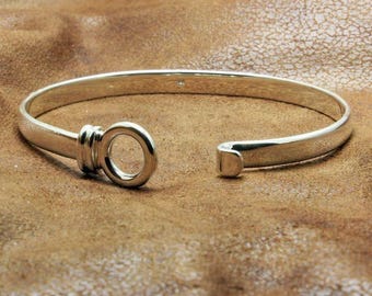 Handcrafted Silver-Filled Minimalist Cuff Bracelet