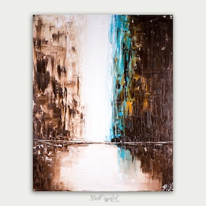 Abstract Art, Urban Modern Painting, Textured Painting, Home Decor, Oil On Canvas, City