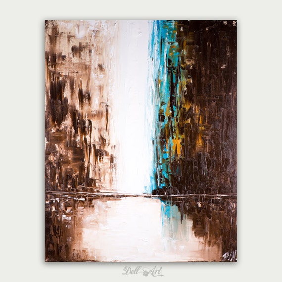 Abstract Art, Urban Modern Painting, Textured Painting, Home Decor, Oil On Canvas, City