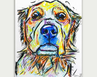 Colorful Pet Portrait, Custom Dog Painting, Custom Dog Portrait, Dog Mom, Acrylic Pet Painting, Pet Painting, Dog Memorial