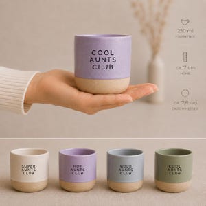 Tasse Aunt Club – Super Cool Hot Wild Aunt | Keramiktasse 230 ml | Lustiges Geschenk für Tante | Aunt Mug l Geschenk Tasse personalisierbar
