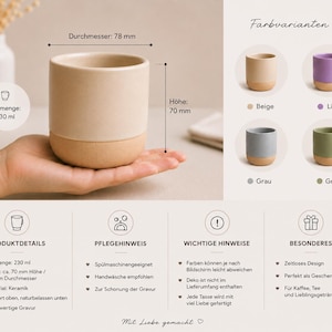 Papa Tasse 230 ml – Hot, Tired, Super, Wild oder Cool Dads Club | Keramiktasse in 4 Farben | Lustiges Geschenk für Paps/ Eltern immagine 6