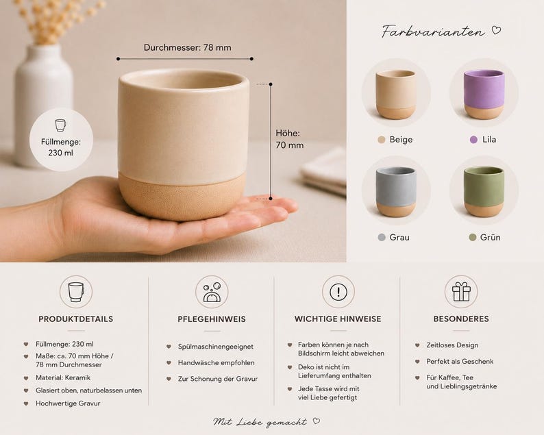 Papa Tasse 230 ml – Hot, Tired, Super, Wild oder Cool Dads Club | Keramiktasse in 4 Farben | Lustiges Geschenk für Paps/ Eltern immagine 6