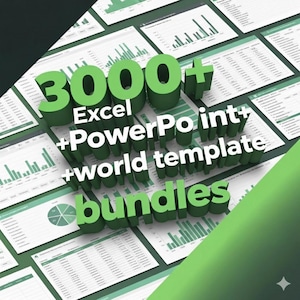 Oltre 3000 modelli di dashboard Excel / report KPI, visualizzazione dati (download digitale)