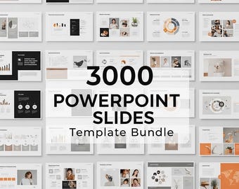 3000 PowerPoint-diasjablonen | Moderne zakelijke presentatie (digitale download)