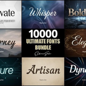 10000+ Fonts Bundle, Commercial Use (instant Download) - Etsy