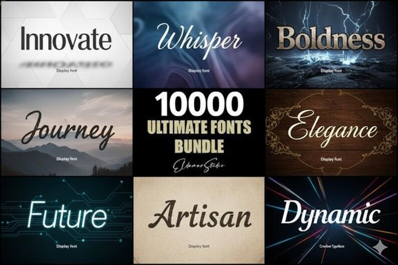 10000+ Fonts Bundle, Commercial Use (instant Download) - Etsy