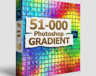 51,000 Photoshop Gradients Bundle, Color Fade Effects (Digital Download)