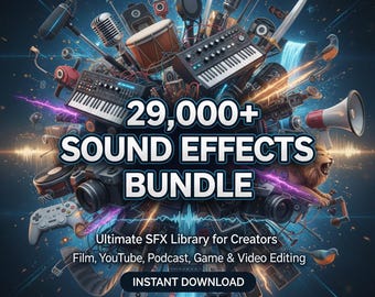 29.000+ geluidseffectenbibliotheek, SFX-bundel (directe download)
