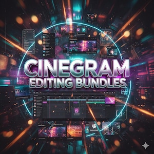 Cinegram Bearbeitungspaket: Filmische LUTs, Übergänge, Überlagerungen (Digitaler Download)
