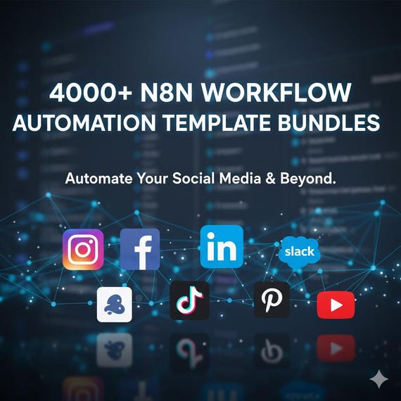 4000+ n8n Workflow Automation Templates: Business & Marketing (Digital Download)