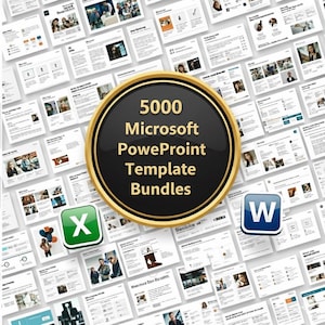 5000 PowerPoint Templates Mega Bundle | Business, Marketing, Pitch Deck & Education Slides | Editable PPT Presentation Designs