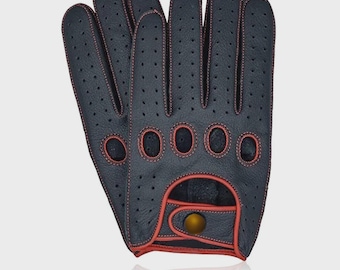 Autohandschuhe aus Ziegenleder: Weiche Vollfingerhandschuhe (Größen M-2XL)