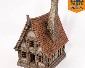 Medieval Fantasy Cottage Terrain: 28mm-32mm Wargaming Scenery