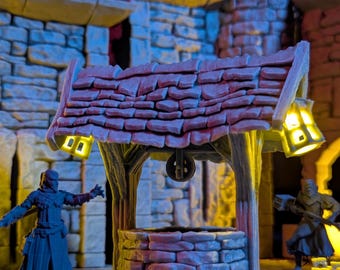 Fantasy Light up Well Terrain für DnD RPG HeroQuest Spiele 28 mm 32 mm Tabletop