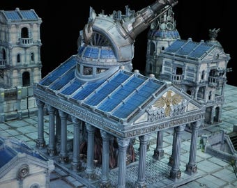 Düstere Sci-Fi-Welt: Parthantheon-Turmpalast, ZorpaZorp, ZorpSector, Rom, 28 mm Tabletop-Gelände