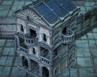 Zorpazorp Grimdark Zorpsector Rom 28 mm Futuristisches römisches Totenhaus 3D-gedrucktes Streugelände