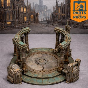 Imperial Plaza Terrain Kompatibel med Warhammer 40k och 28 mm bordsspel