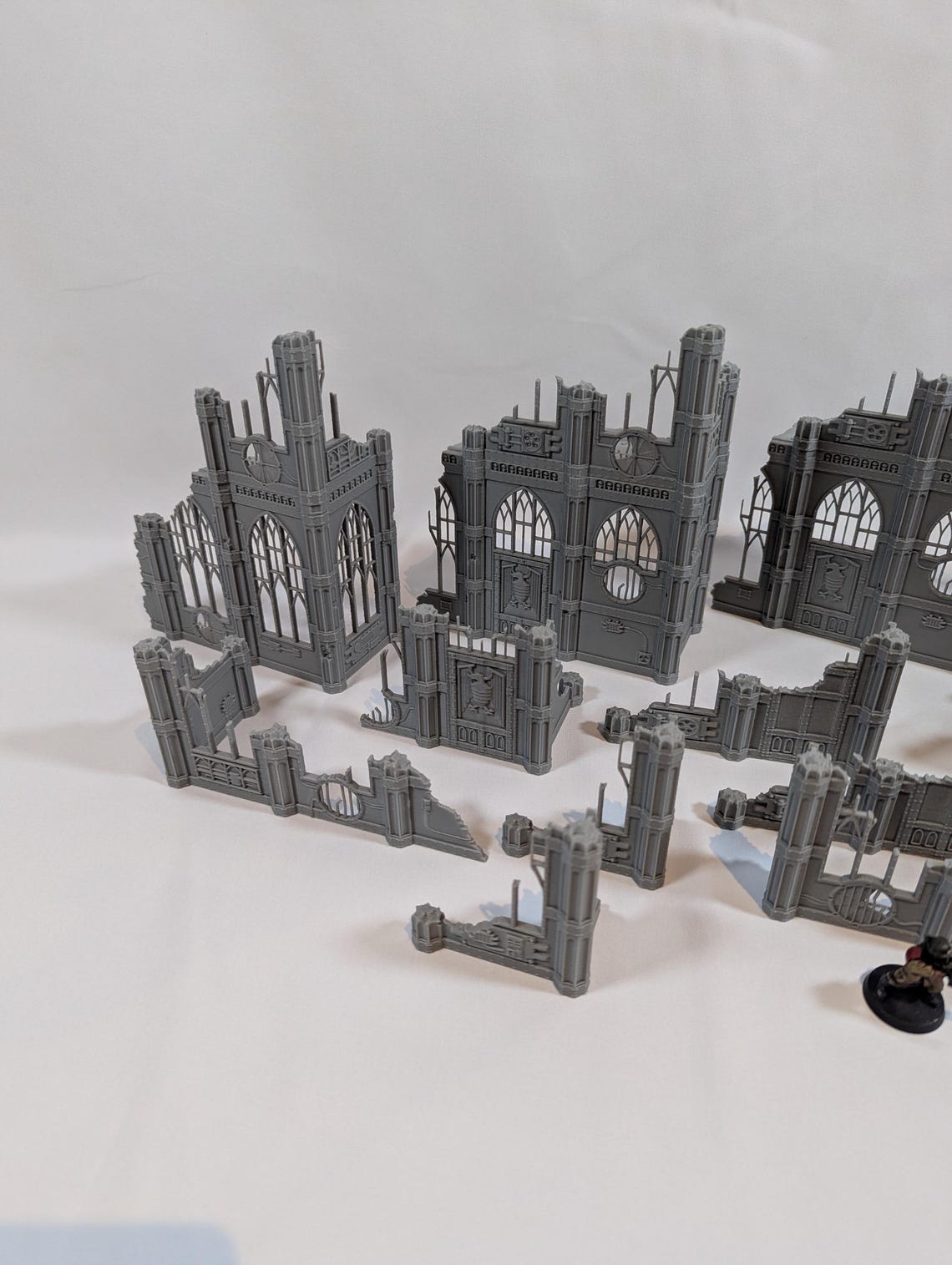 Large Wargaming Ruined City Terrain Set Compatible With Warhammer 40k ...