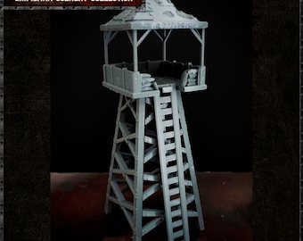 Düsterer Wachturm für Grabenkriege, Science-Fiction, Zweiter Weltkrieg, 32 mm/28 mm, Tabletop-Wargaming