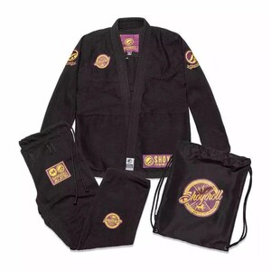 Kimono da BJJ da uomo, lotto n. 83, bianco e nero, per Brazilian Jiu Jitsu e Karate.