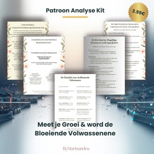 Patroon Analyse Kit: Emotionele Bewustwording & Primaire Angst | Zelfinzicht en Heling Werkbladen PDF