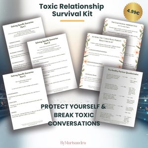 Kit de survie en cas de relation toxique : Instabilité parentale et comment mettre fin aux conversations toxiques | Guérison de l’attachement et enfant intérieur (PDF)