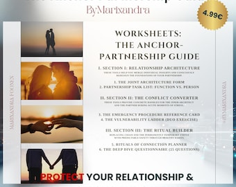 Hojas de trabajo: Guía para la Asociación Anchor | Kit de herramientas para una conexión segura | Herramientas de comunicación para parejas