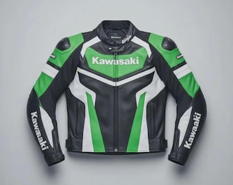 Aangepast Kawasaki-rijjack voor heren – motorkleding