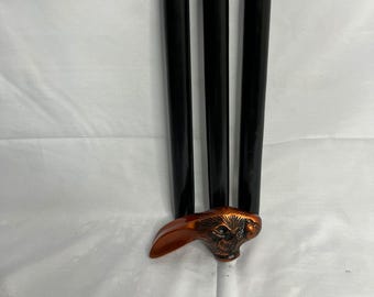 Rabbit Head Handle Wooden Walking Stick, Antique Style Cane