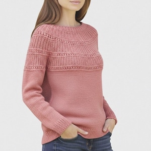 Classic Circular Yoke Sweater Knitting Pattern | Seamless Pullover (PDF Pattern)