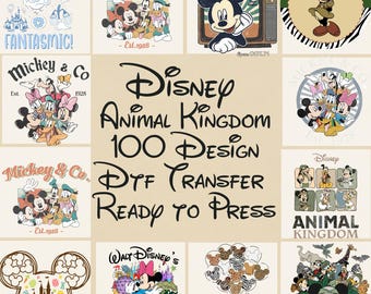 Naklejka na koszulkę Disney Animal Kingdom, naklejka Safari Disney DTF, spersonalizowana naklejka Disneyland