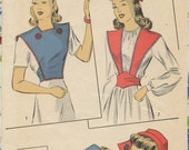1940er Jahre du Barry 5311 Misses Zubehör Set Pillboxhut, Niederländisch Kappe und Bibette klein
