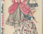 1950er Jahre Einfachheit 4862 Mädchens kolonialen Kleid puritanischen Kleid Kostüm Muster Büste 28 UNGESCHNITTENEN Jahrgang Schnittmuster