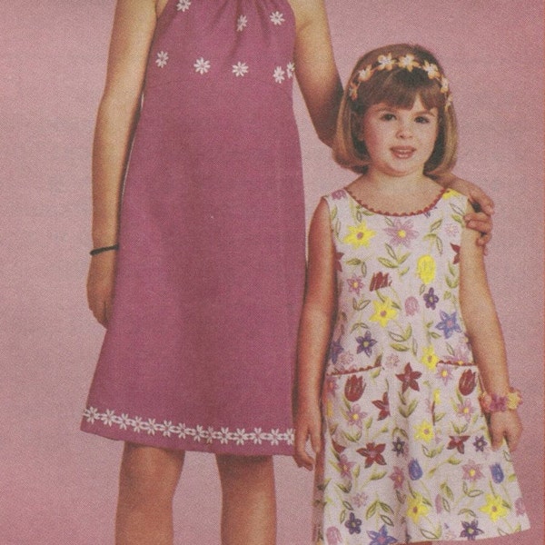 McCall's 2769 Childrens Sewing Pattern Girls Sundress Empire Bodice A-line Skirt Size 4, 5, 6 UNCUT