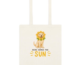 Bolso de tela con diseño de Labrador / Bolso de lona con diseño de perro adorable / Regalo para amantes de los Labradores / Bolsa de compras de algodón reutilizable