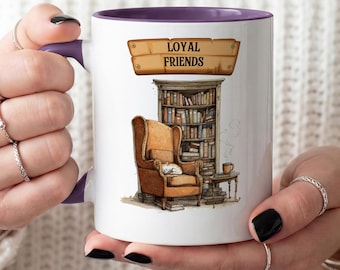 Mok Book Lover, bibliofiele koffiekop, leuk leescadeau, keramische boekenwurmmok