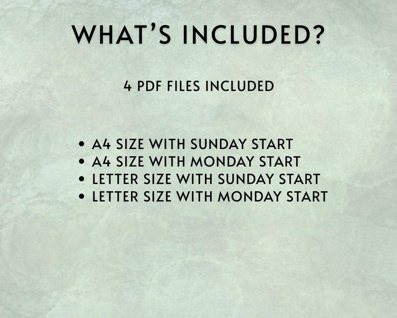2026 Calendar Printable, 2026 Monthly Calendar | Sunday Start & Monday ...