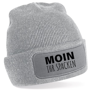 Moin ihr Spacken Mütze – Lustige Beanie mit Spruch | Geschenk mit norddeutschem Humor