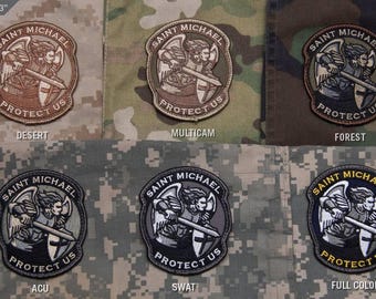 BuckUp Tactical Morale Patch Hook St Michael Saint Michael Patches 3"