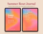 Burnout Recovery Workbook | Summer Reset Planner for Overwhelmed Women | Gentle Productivity & Life Reset Journal