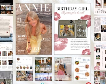 Birthday Magazine Template