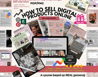 Digitale Produkte Etsy Guide,Passives Einkommen, Online Business Bundle (MRR/PLR)