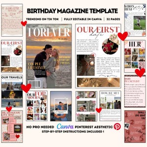 Couple magazine template