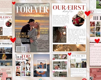 Couple magazine template